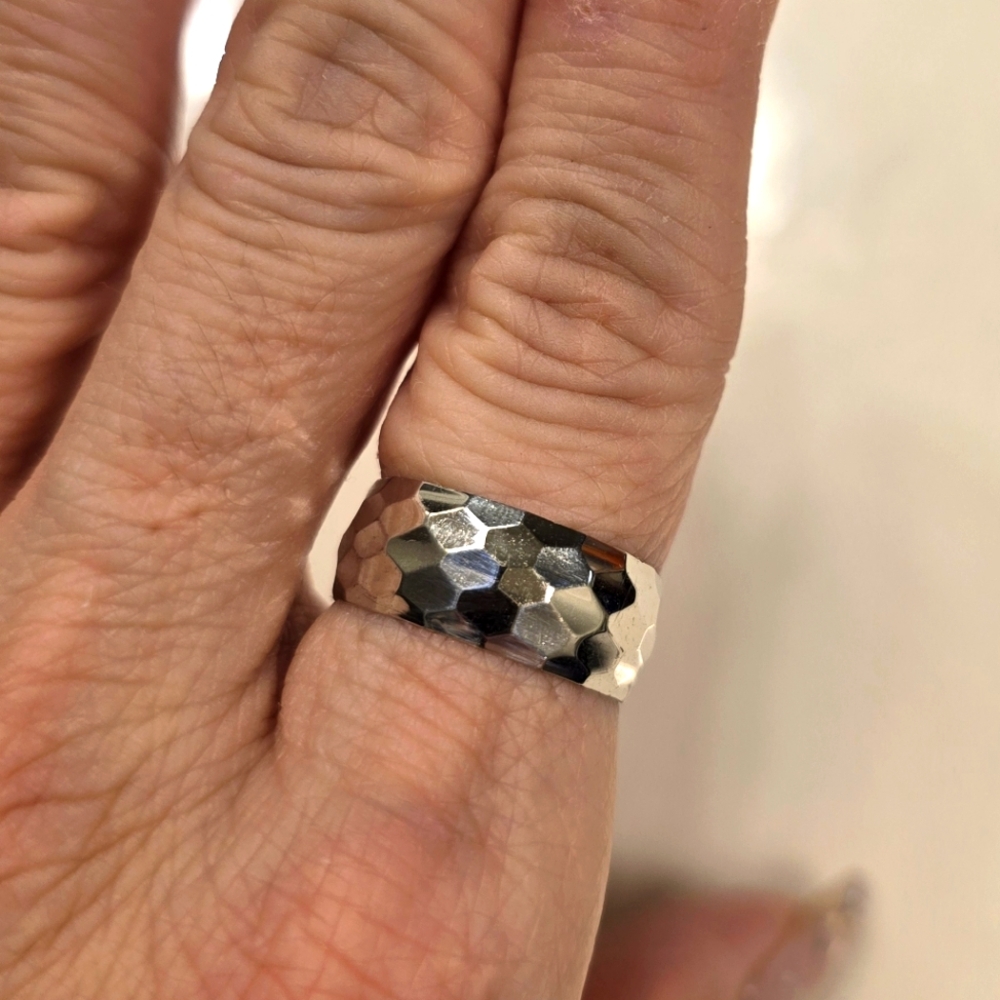 Sterling Silver Bangle And Ring Set - image 3